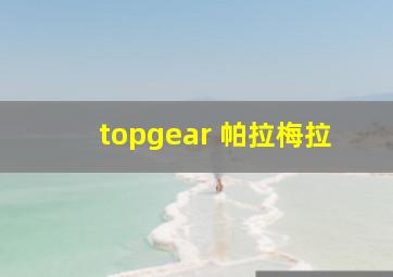 topgear 帕拉梅拉